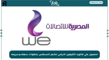 لحصول على فاتورة التليفون الأرضي لشهر أغسطس بخطوات سهلة وسريعة